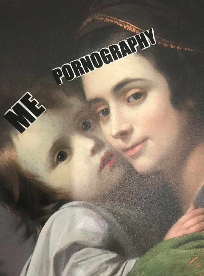 Kevin Blinderman - Self-portrait as a young cutie raised by pornography (after Benjamin West) (affiche)