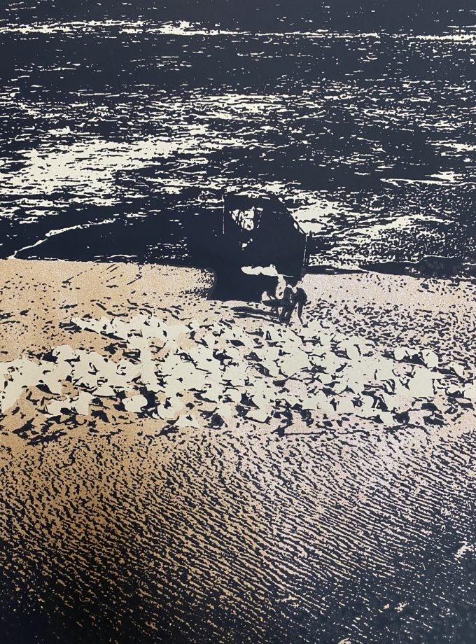 Azzedine Saleck, Dune (affiche sérigraphiée)