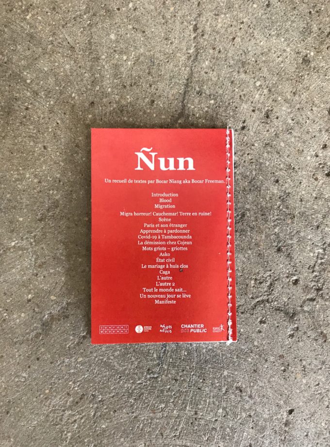 Bocar Niang aka Bocar Freeman, Ńun (micro-édition)