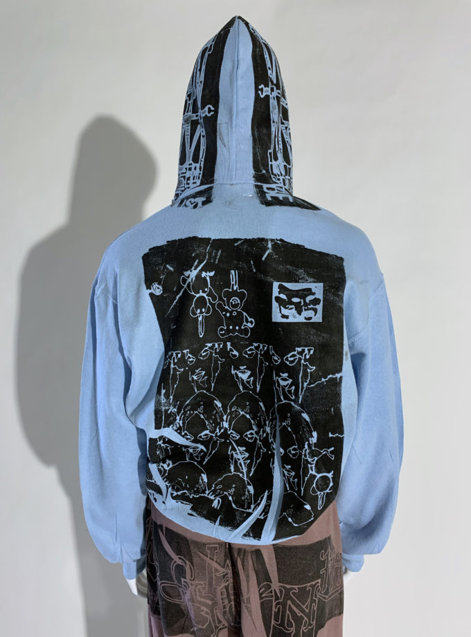 INNER LIGHT - Sweat à capuche (bleu) taille M